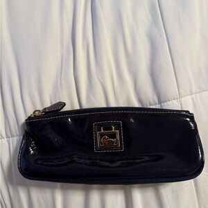 Navy Patent Leather Clutch